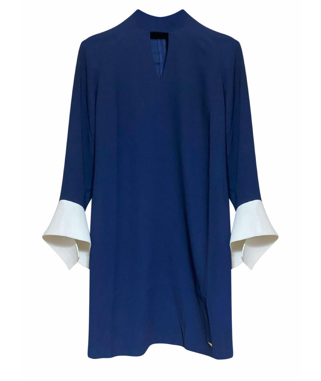 ARMANI EXCHANGE Темно-синее полиэстеровое вечернее платье, фото 6