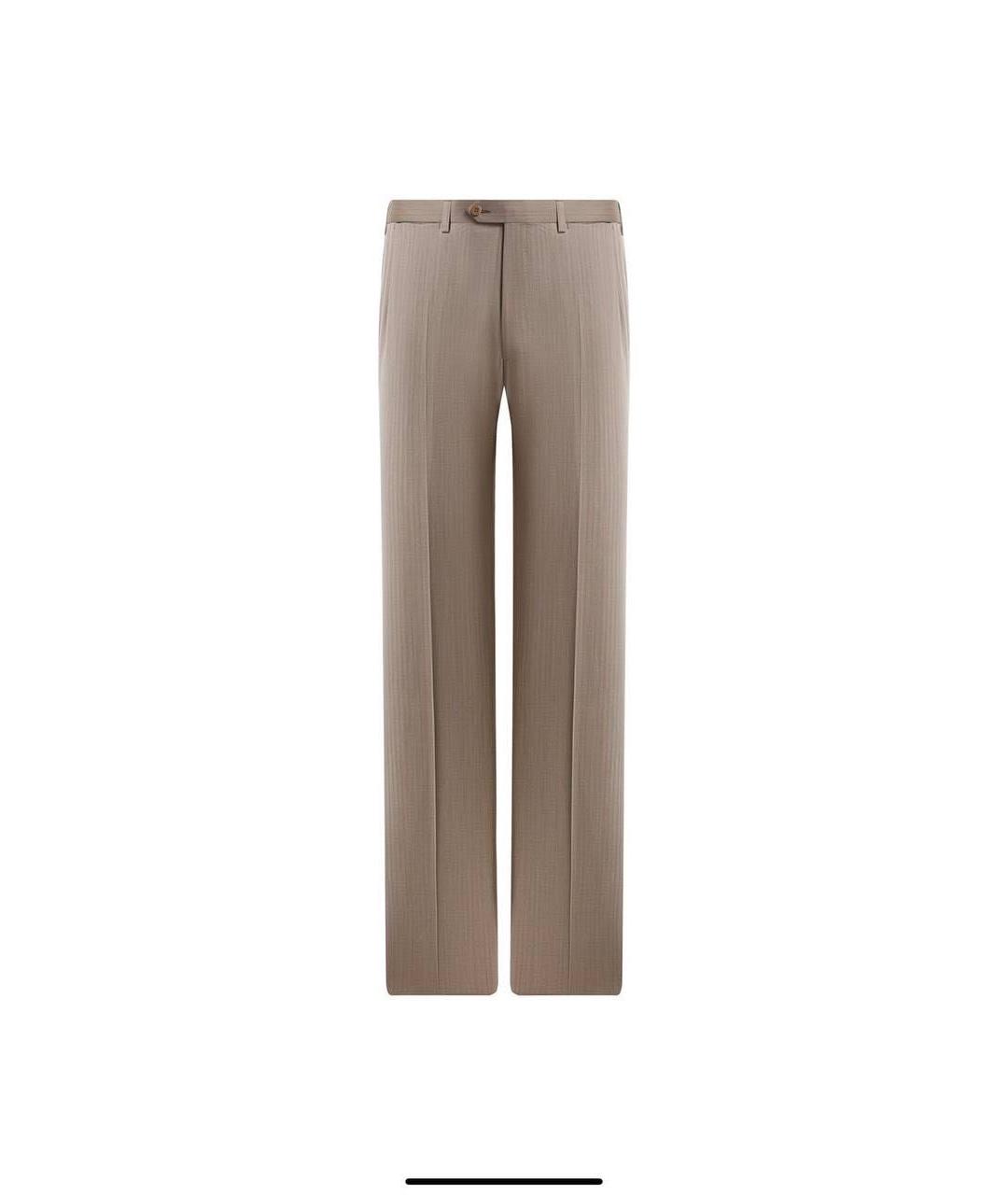 BRIONI Бежевый классический костюм, фото 8