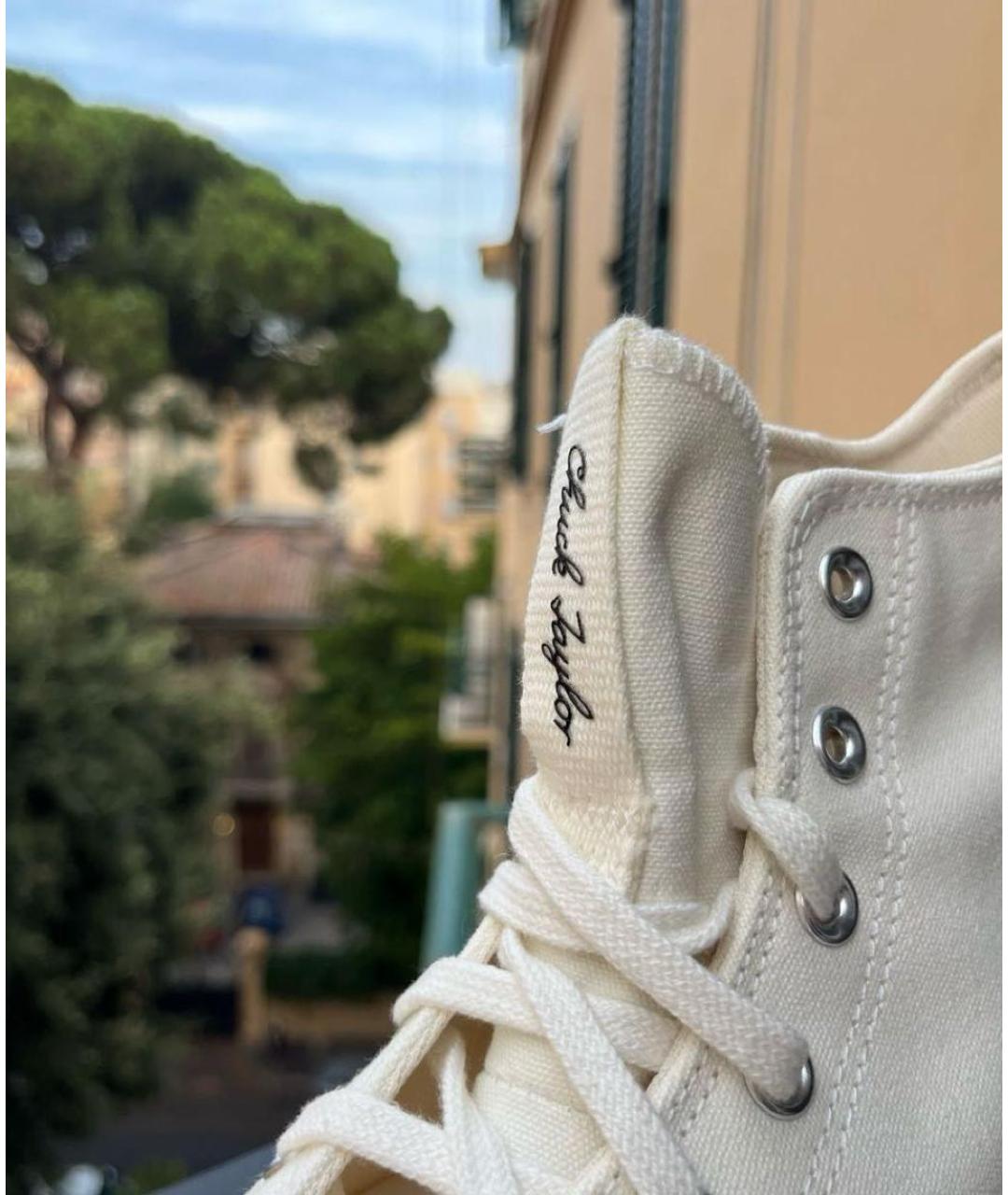 CONVERSE Белые текстильные кеды, фото 5