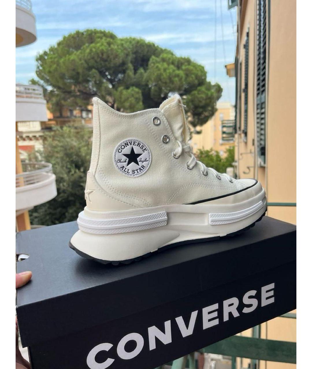 CONVERSE Белые текстильные кеды, фото 2