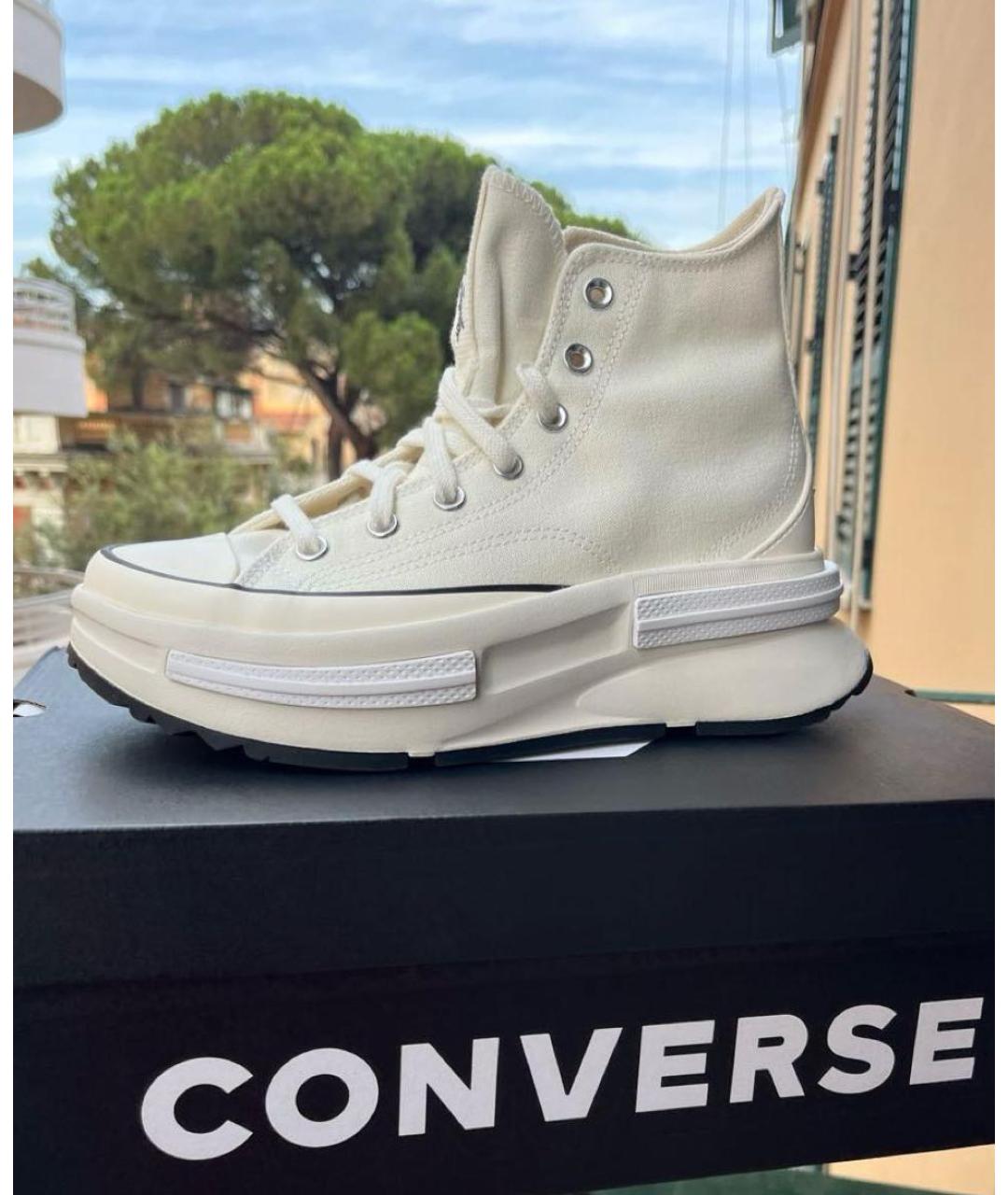 CONVERSE Белые текстильные кеды, фото 3