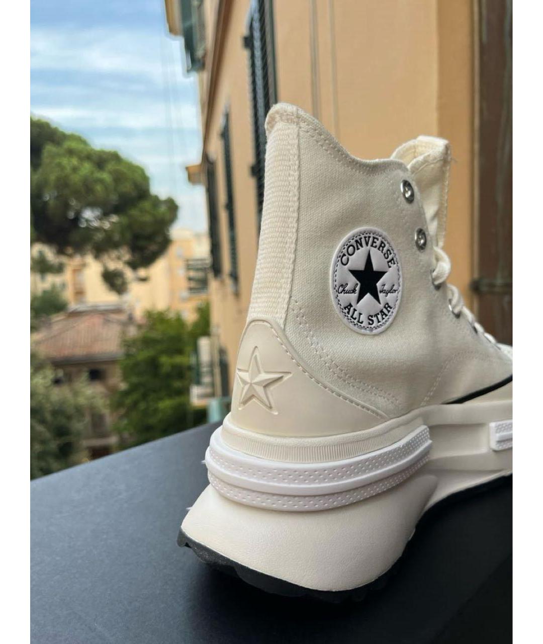 CONVERSE Белые текстильные кеды, фото 4