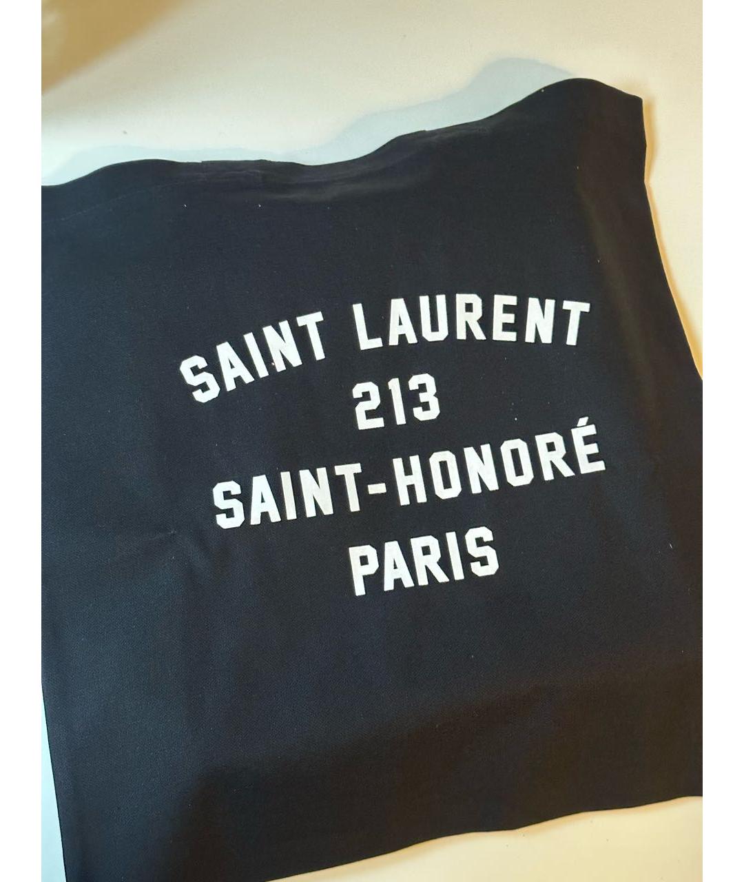 SAINT LAURENT Черная пляжная сумка, фото 4