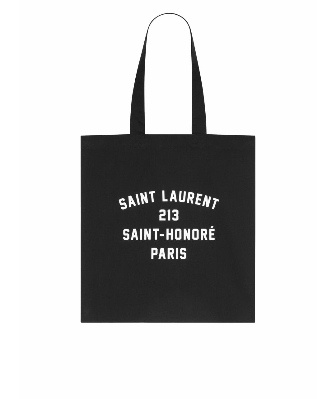 SAINT LAURENT Черная пляжная сумка, фото 1