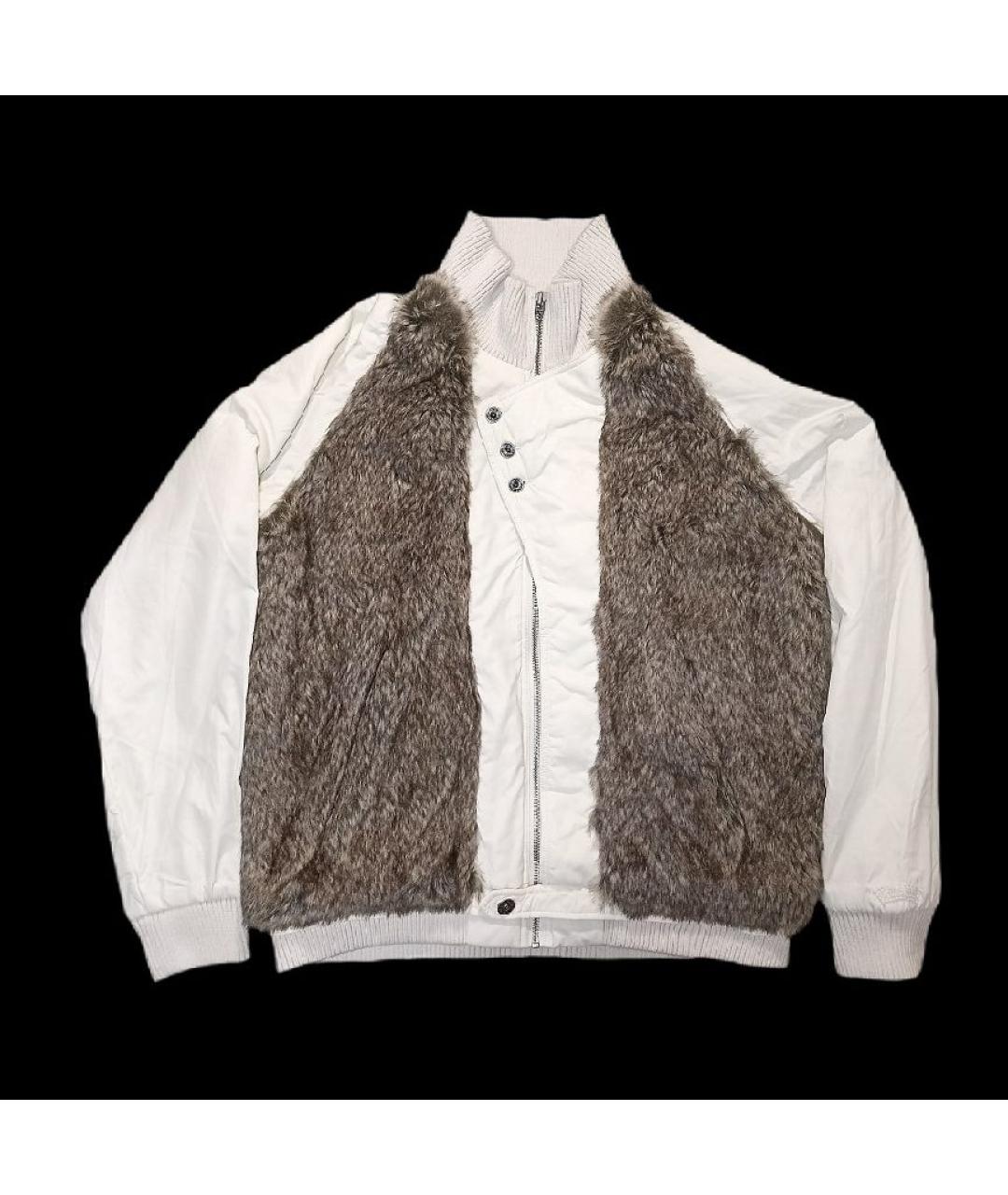 DIESEL Белая хлопковая куртка, фото 6