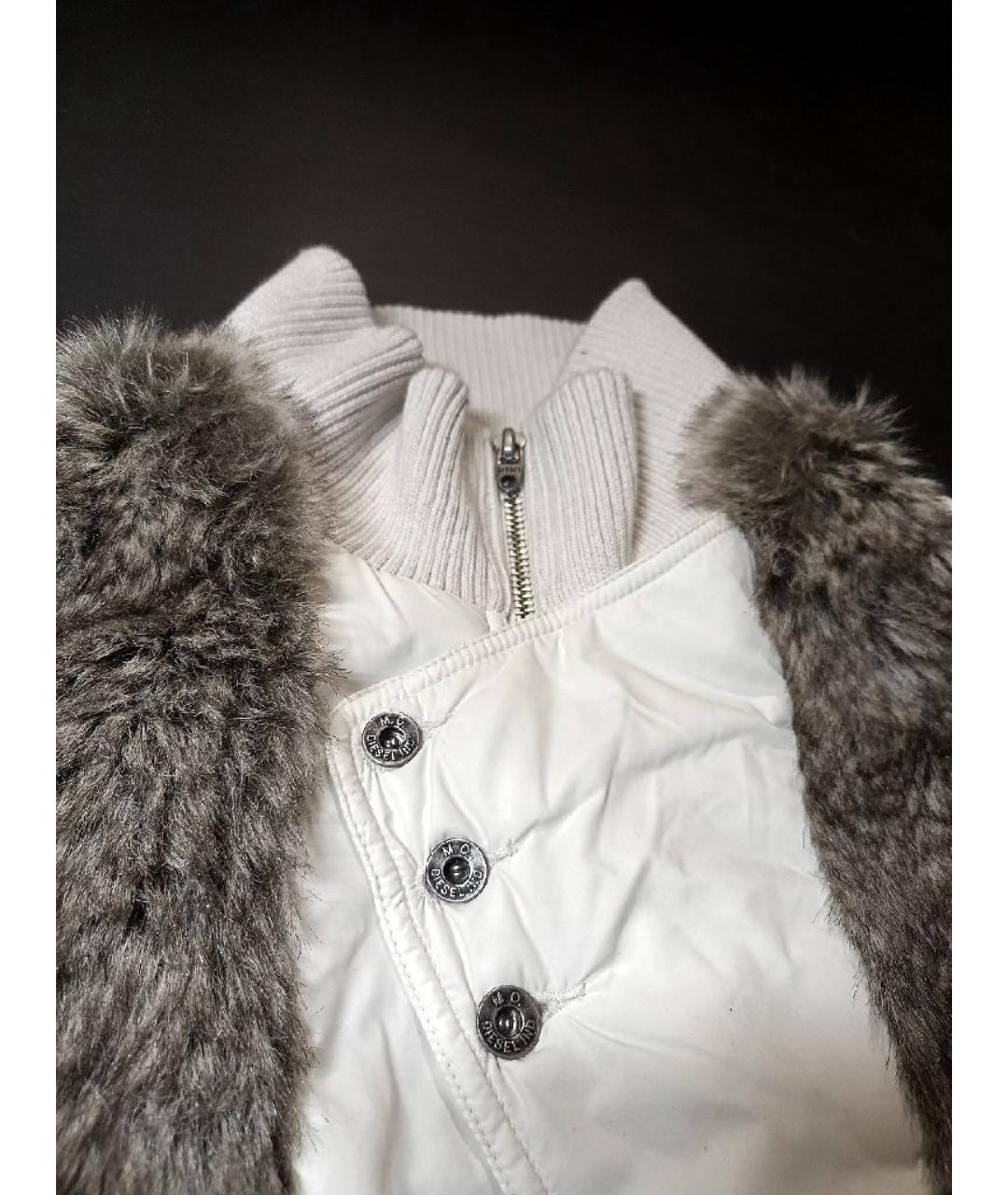 DIESEL Белая хлопковая куртка, фото 3