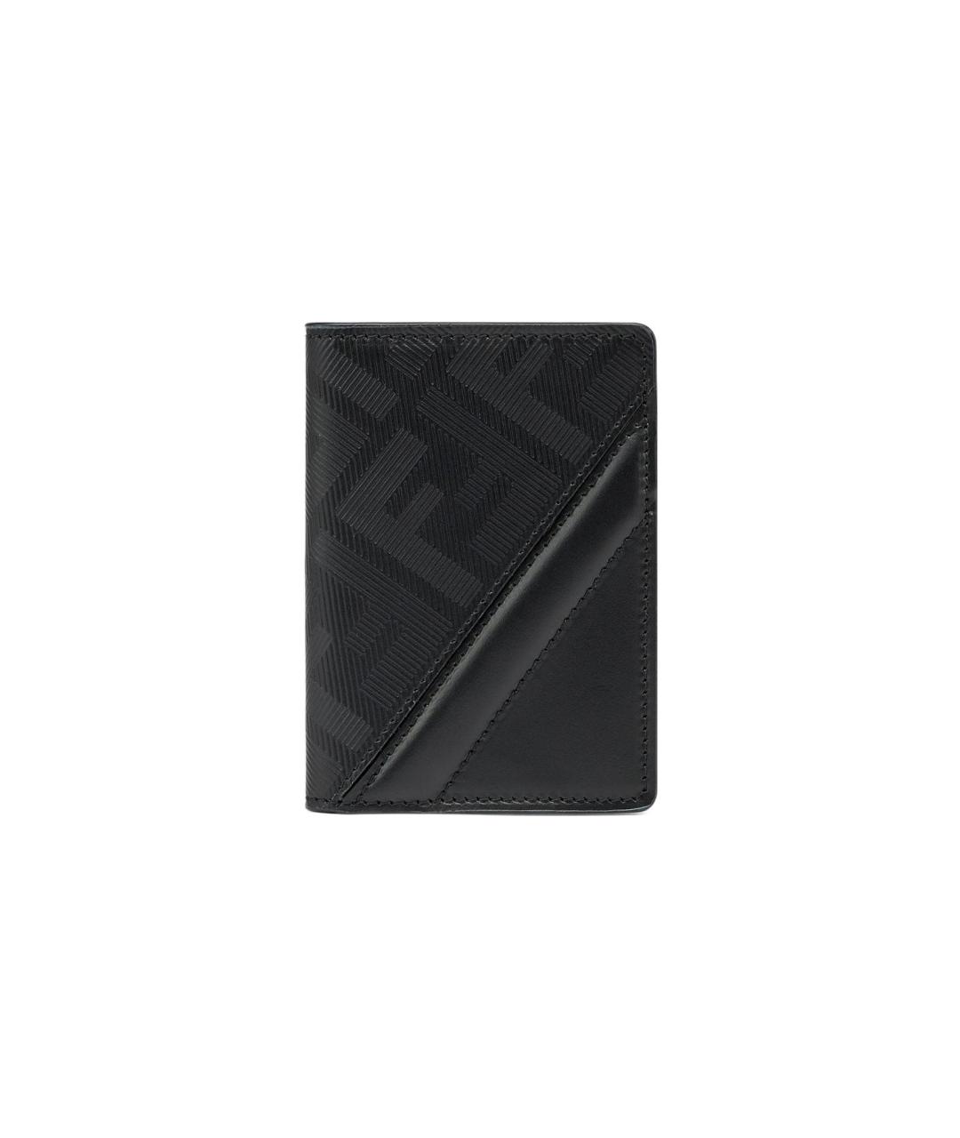 FENDI Черный кожаный кардхолдер, фото 1