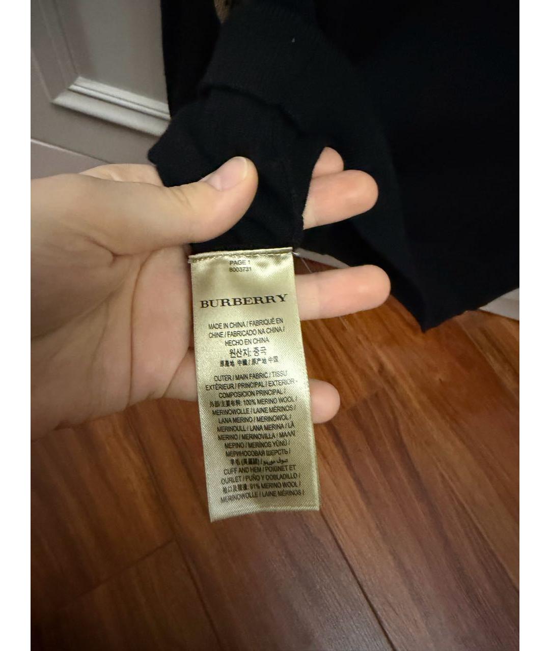 BURBERRY Черный джемпер / свитер, фото 5
