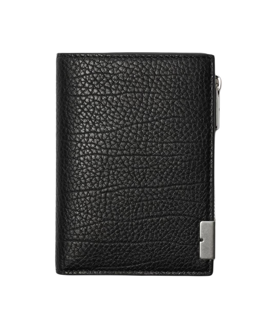 BURBERRY Черный кожаный кошелек, фото 1