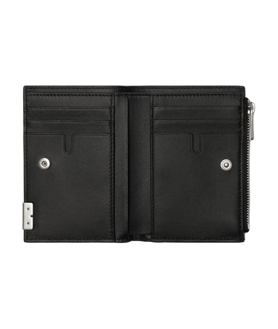 BURBERRY Черный кожаный кошелек, фото 3