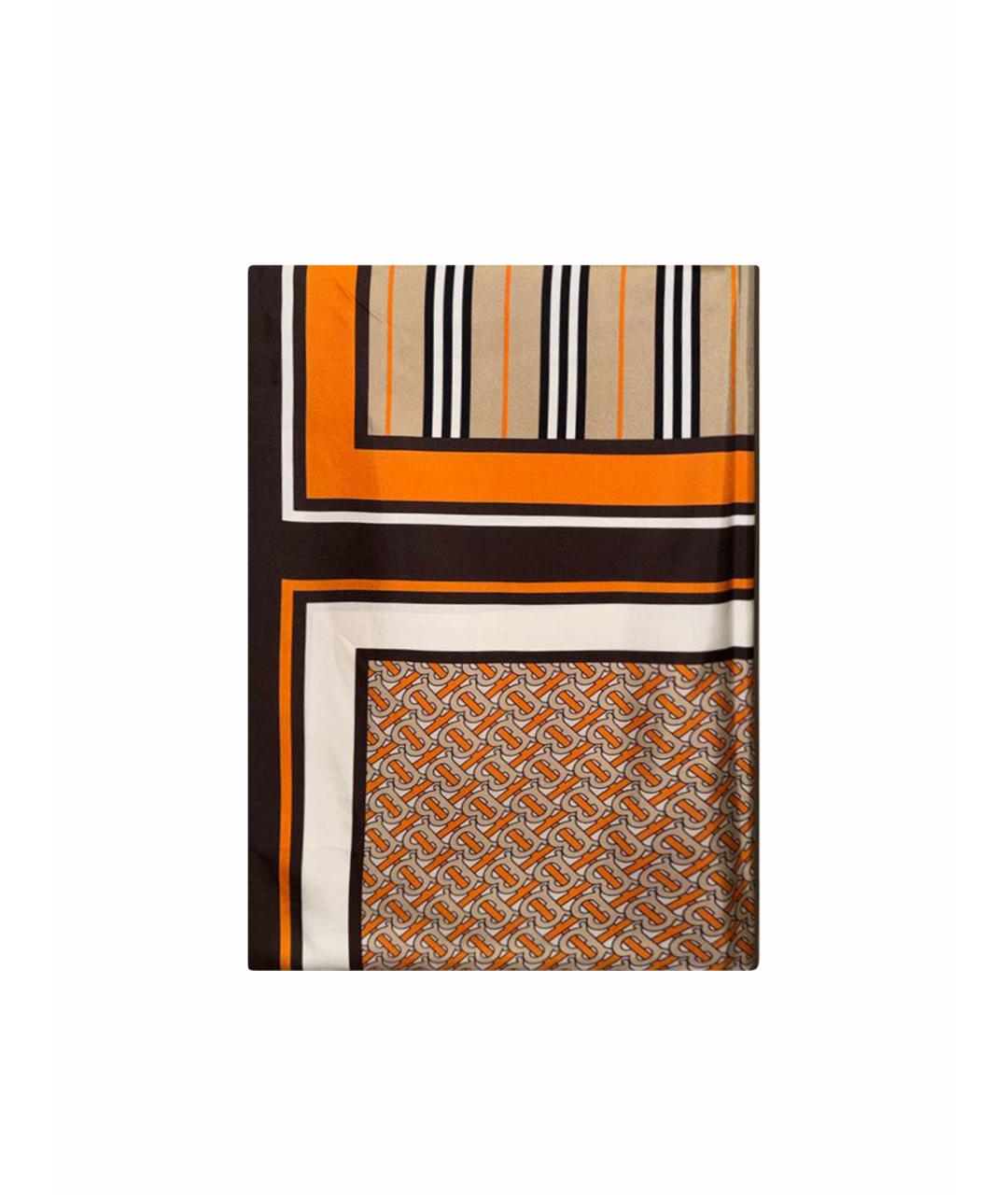 BURBERRY Оранжевый шарф, фото 1