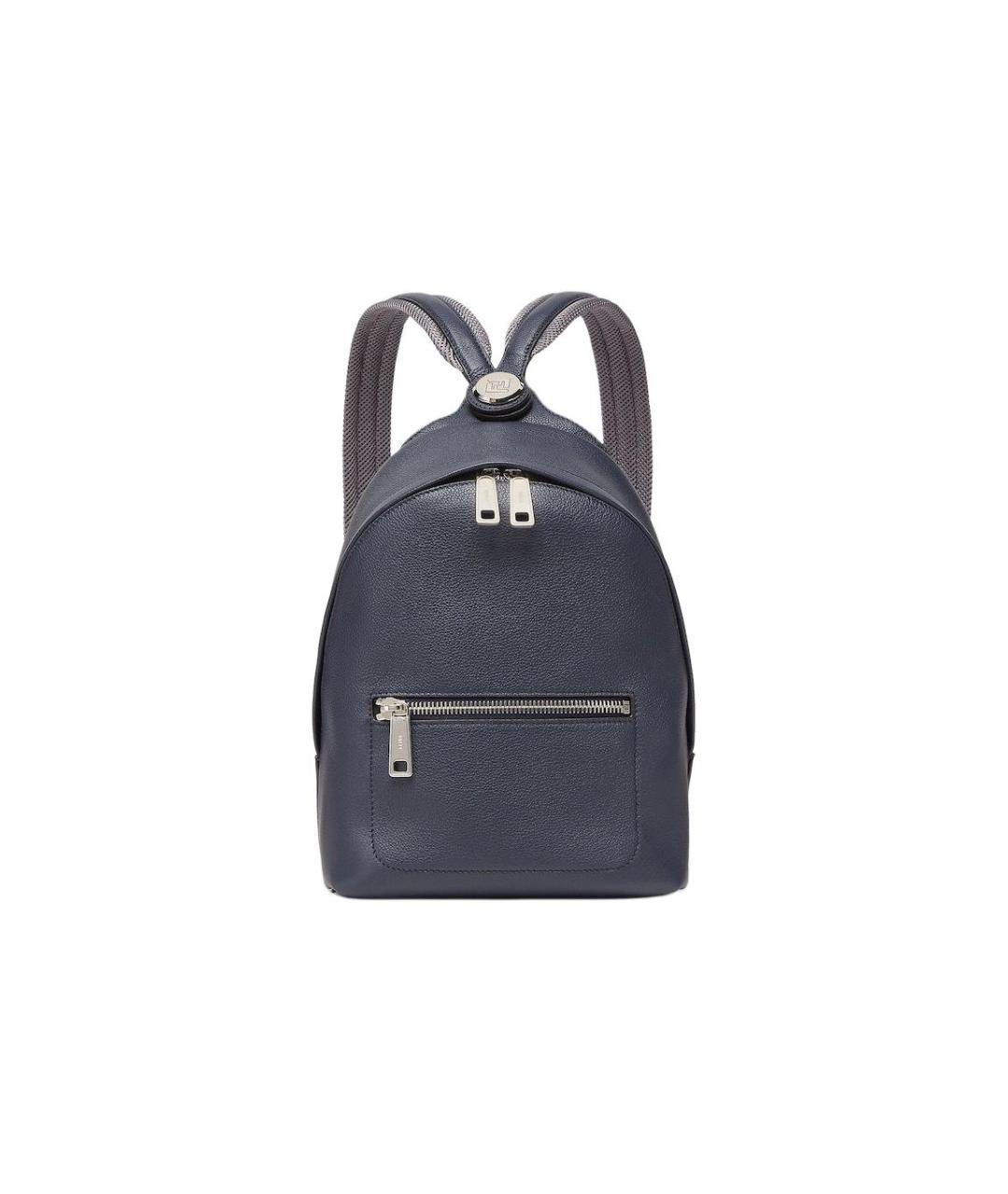 FENDI Синий кожаный рюкзак, фото 1