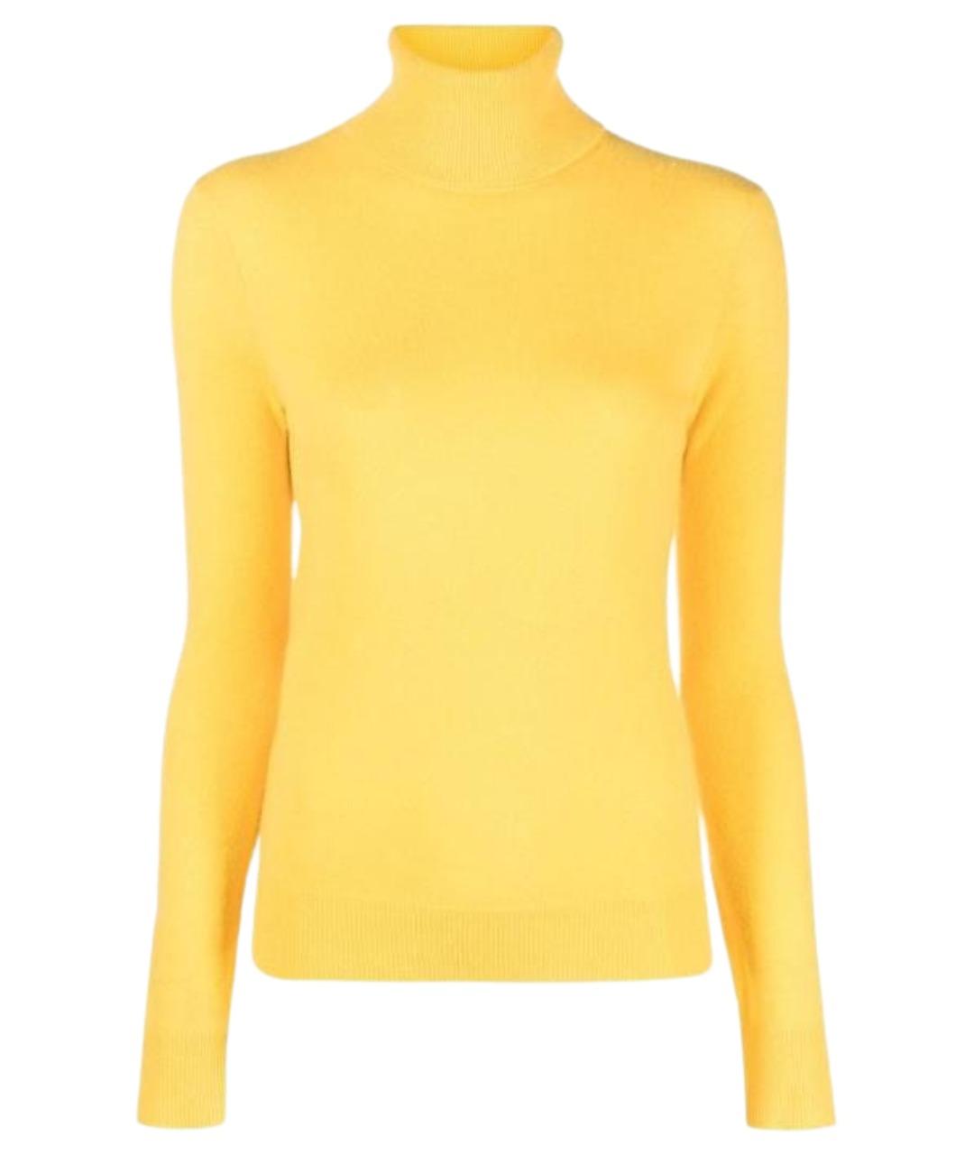 POLO RALPH LAUREN Желтая кашемировая водолазка, фото 1