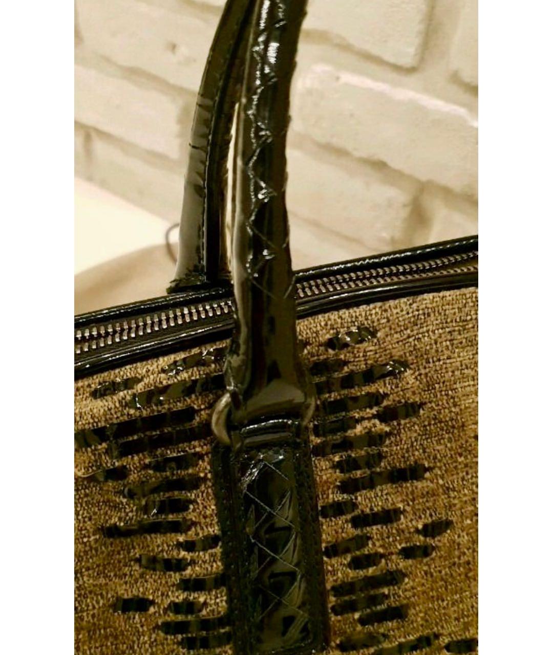 BOTTEGA VENETA Коричневая кожаная сумка тоут, фото 2