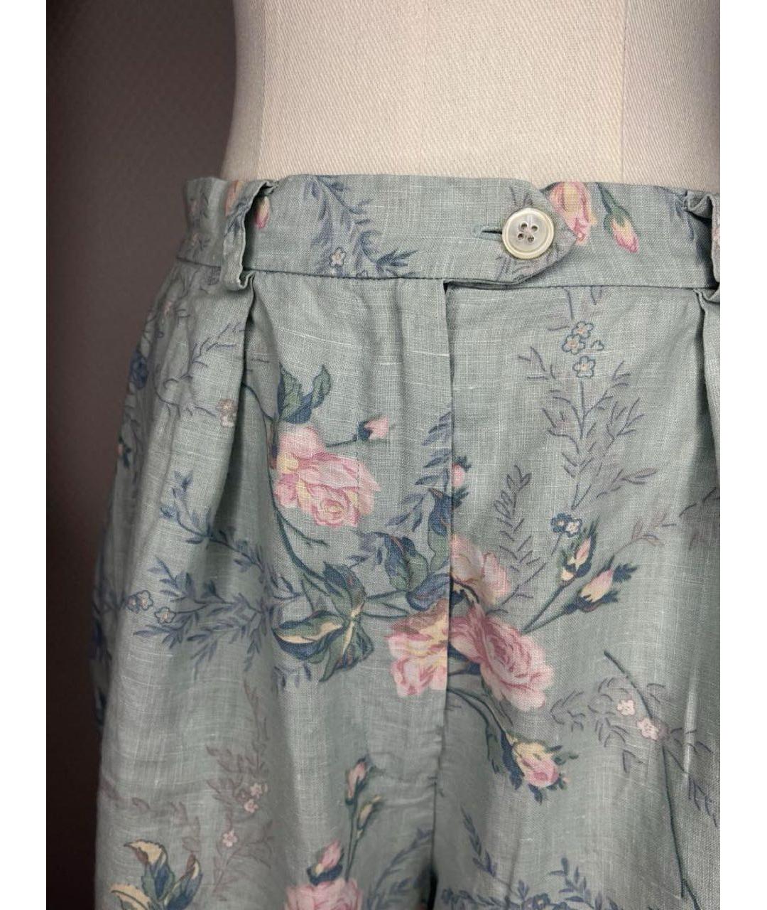 RALPH LAUREN Мульти льняные шорты, фото 2