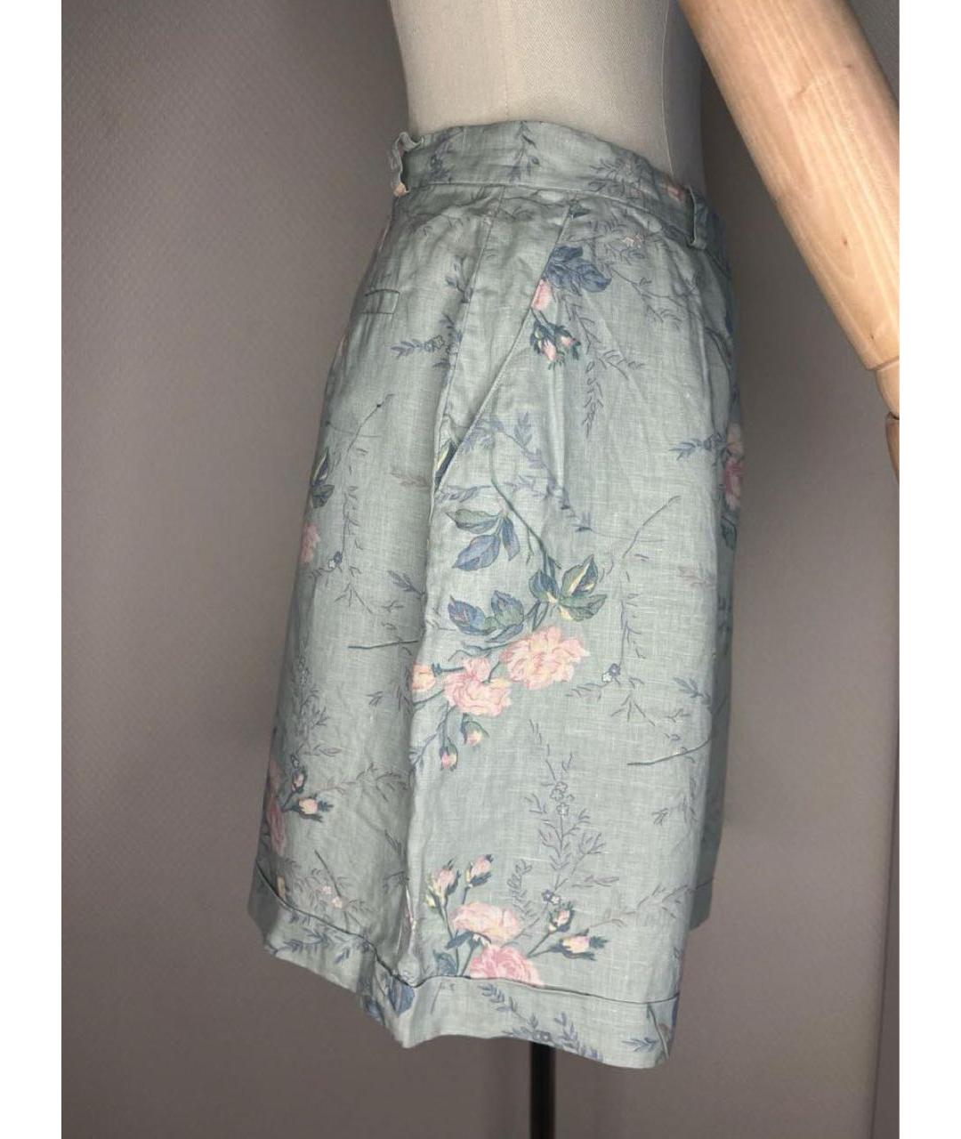 RALPH LAUREN Мульти льняные шорты, фото 4