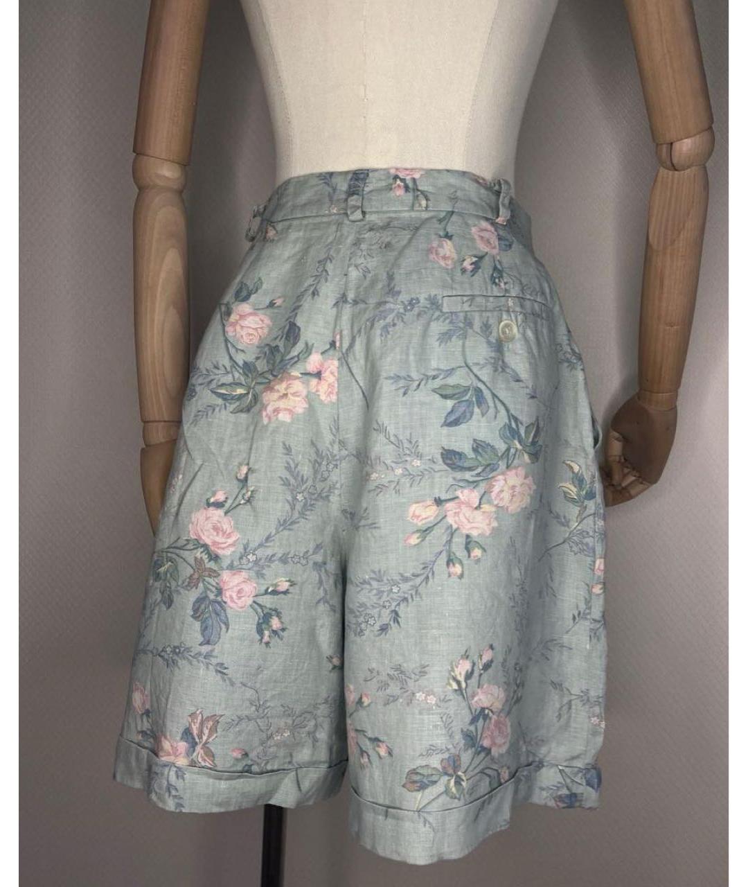 RALPH LAUREN Мульти льняные шорты, фото 5