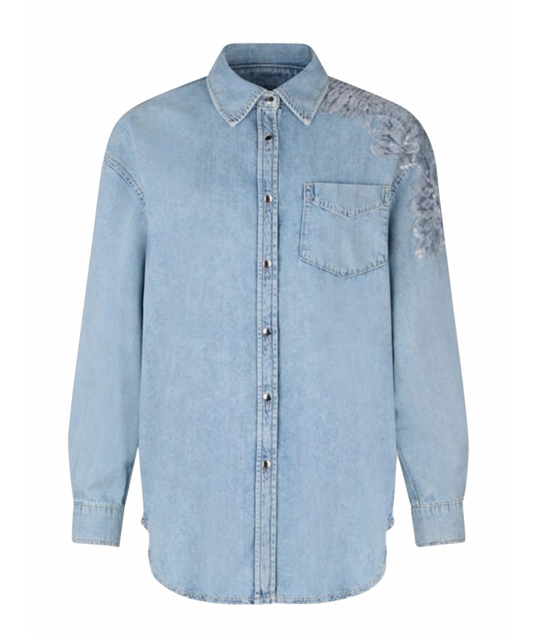 LIU JO Голубая хлопковая рубашка, фото 1