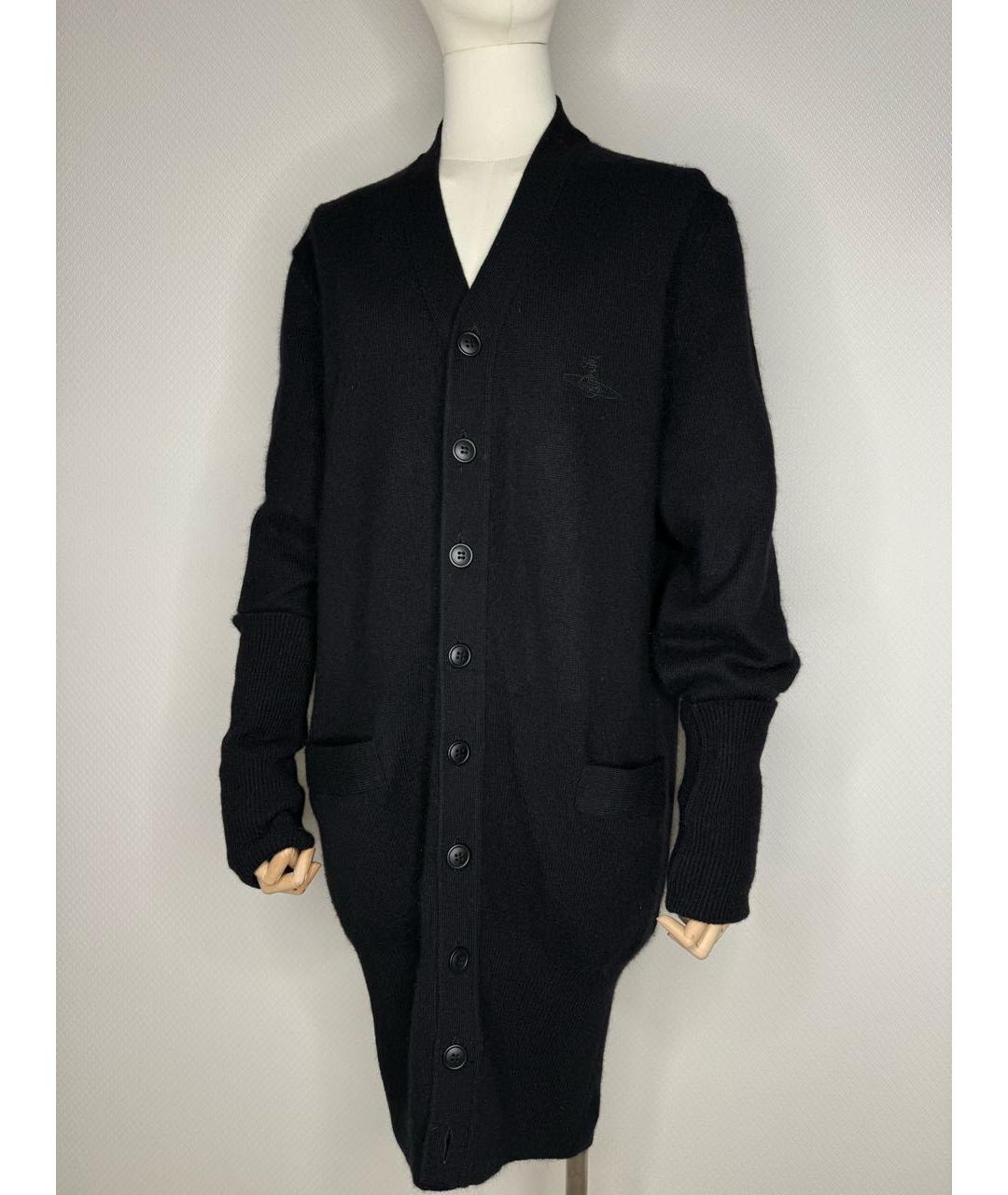 VIVIENNE WESTWOOD Черный шерстяной кардиган, фото 2
