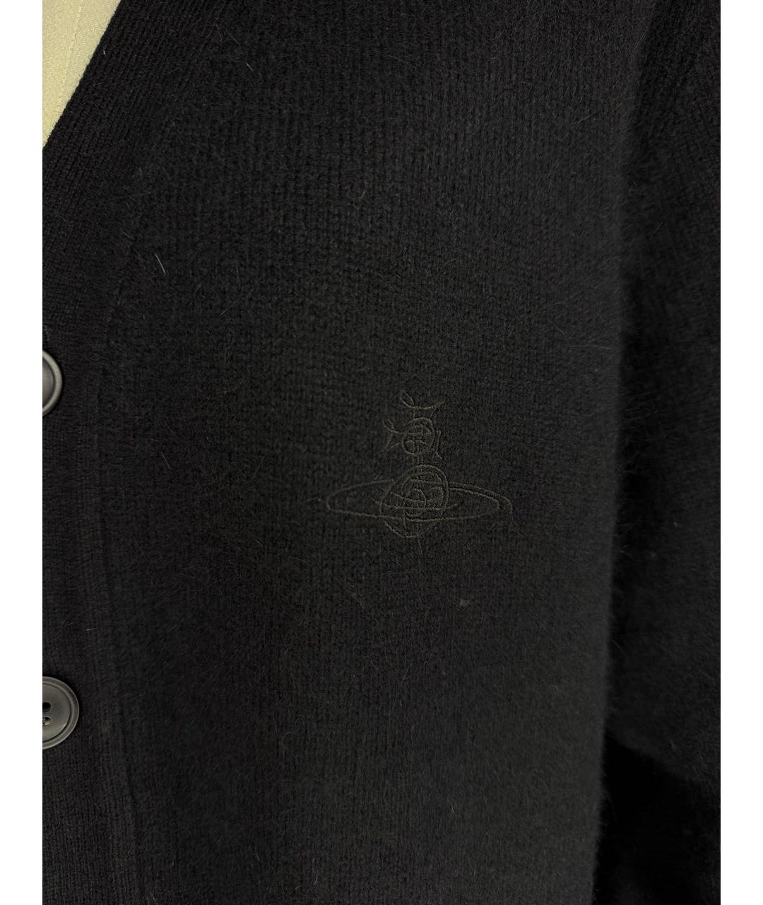 VIVIENNE WESTWOOD Черный шерстяной кардиган, фото 8