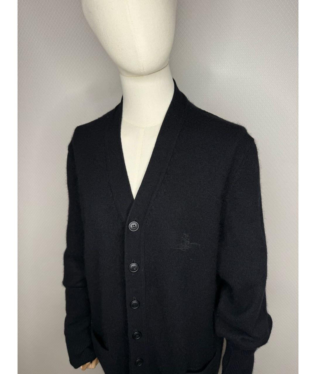 VIVIENNE WESTWOOD Черный шерстяной кардиган, фото 7