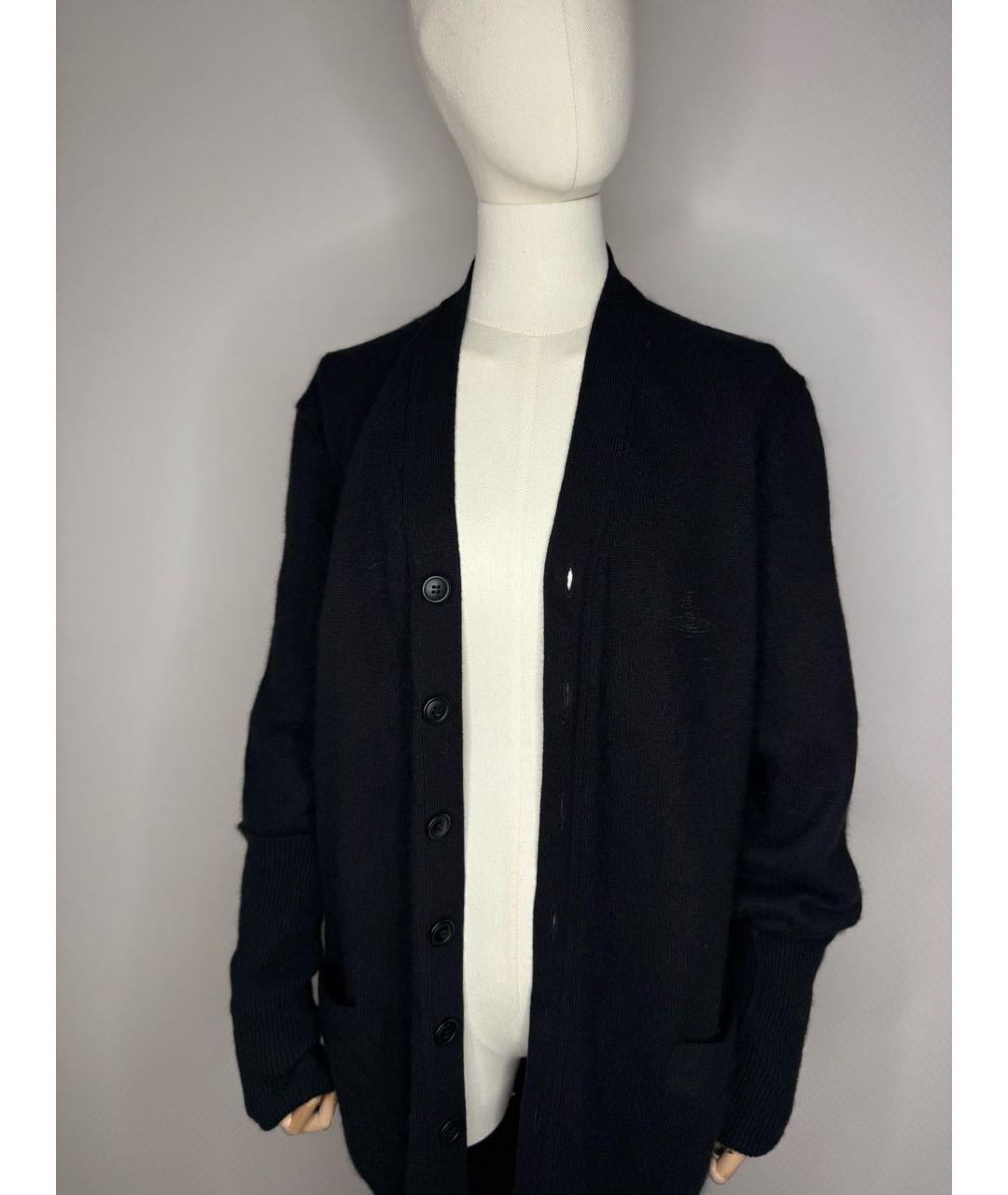 VIVIENNE WESTWOOD Черный шерстяной кардиган, фото 6