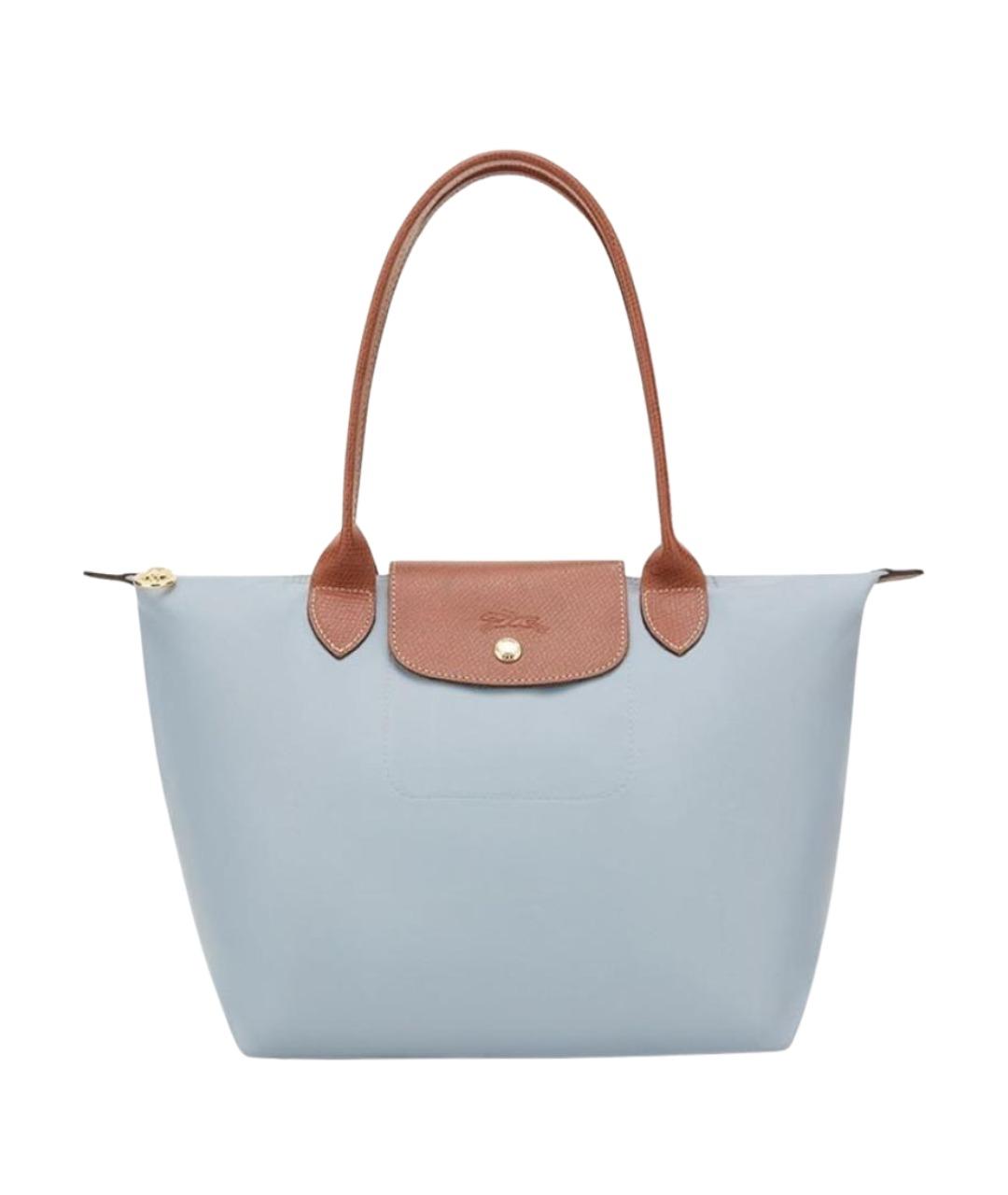 LONGCHAMP Голубая сумка тоут, фото 1