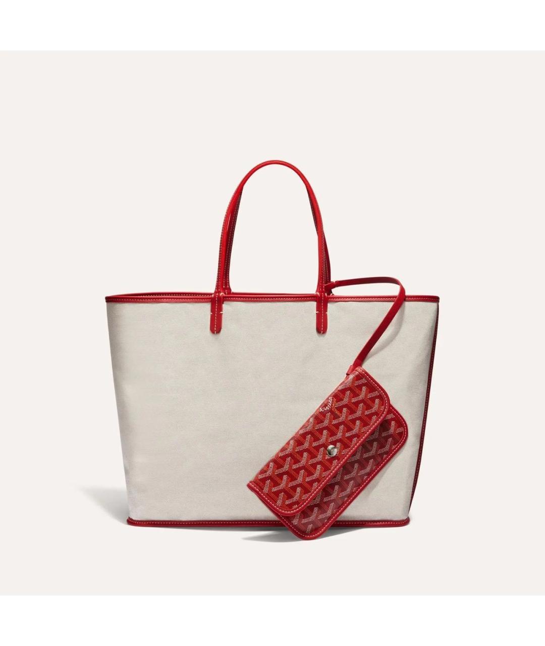 GOYARD Красная сумка тоут, фото 3