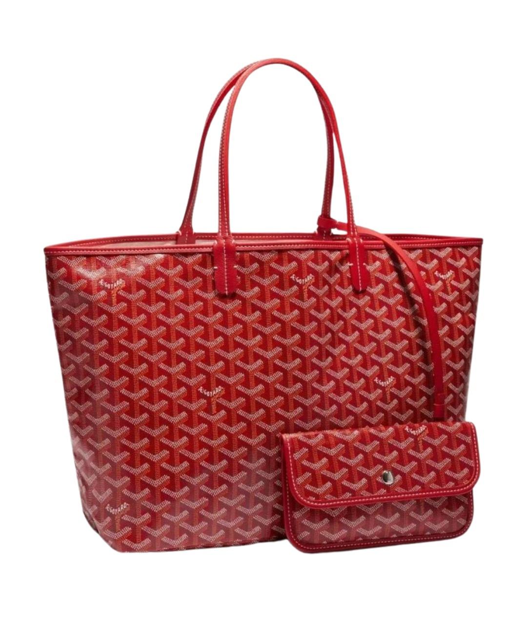 GOYARD Красная сумка тоут, фото 1