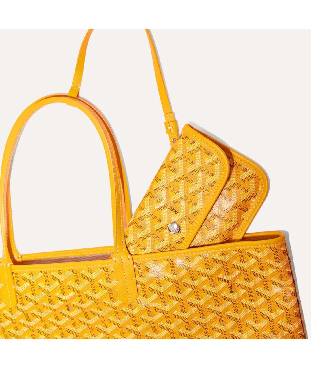 GOYARD Желтая сумка тоут, фото 4
