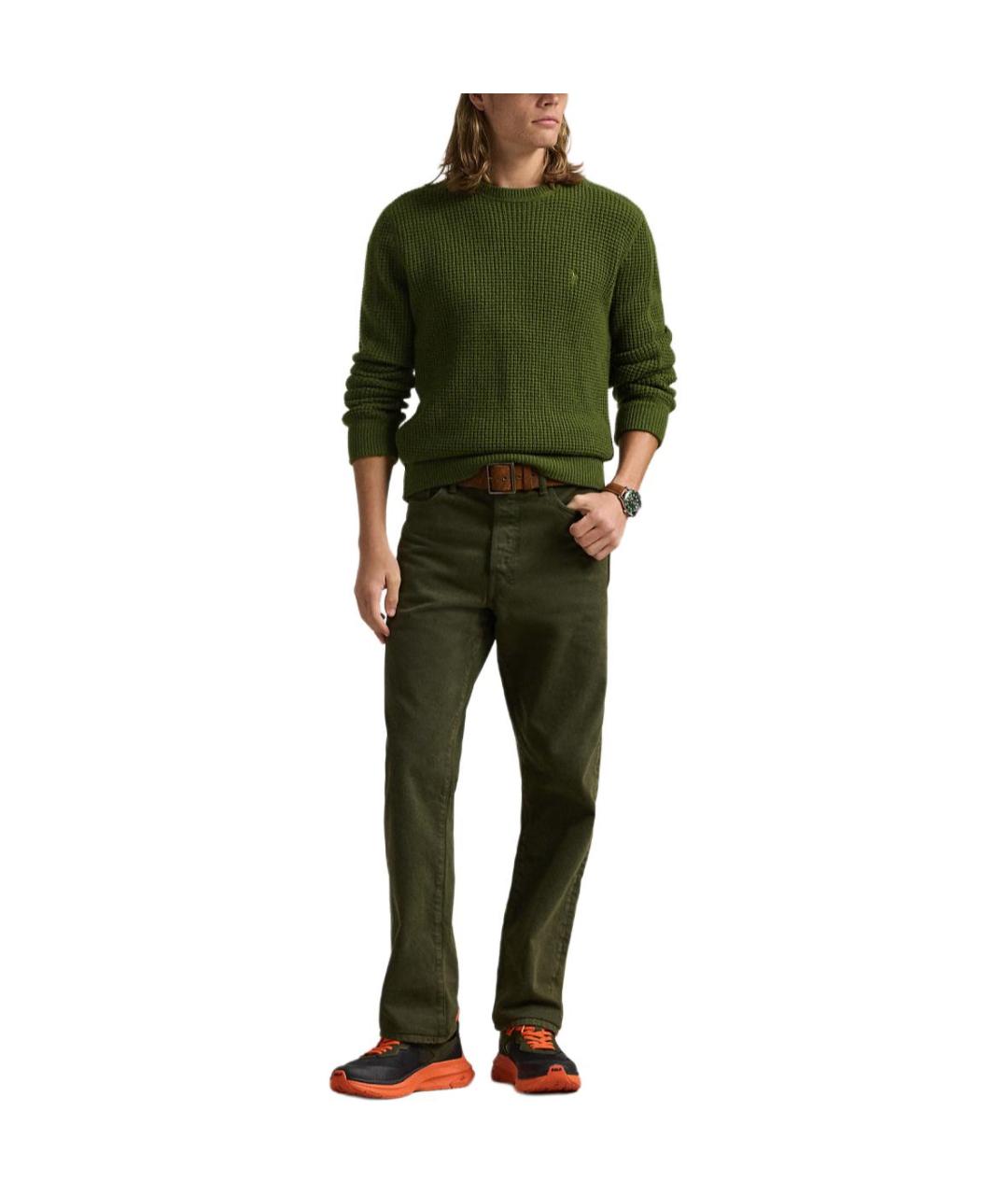 POLO RALPH LAUREN Зеленый джемпер / свитер, фото 2