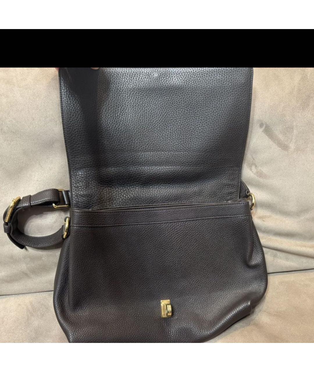 DOLCE&GABBANA Черная кожаная сумка через плечо, фото 2