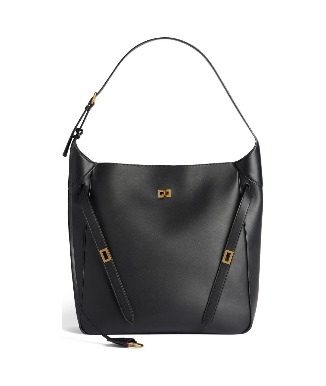 BALENCIAGA Черная кожаная сумка через плечо, фото 1