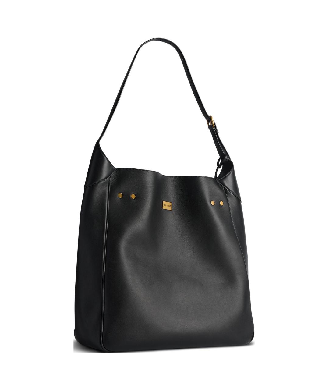 BALENCIAGA Черная кожаная сумка через плечо, фото 4