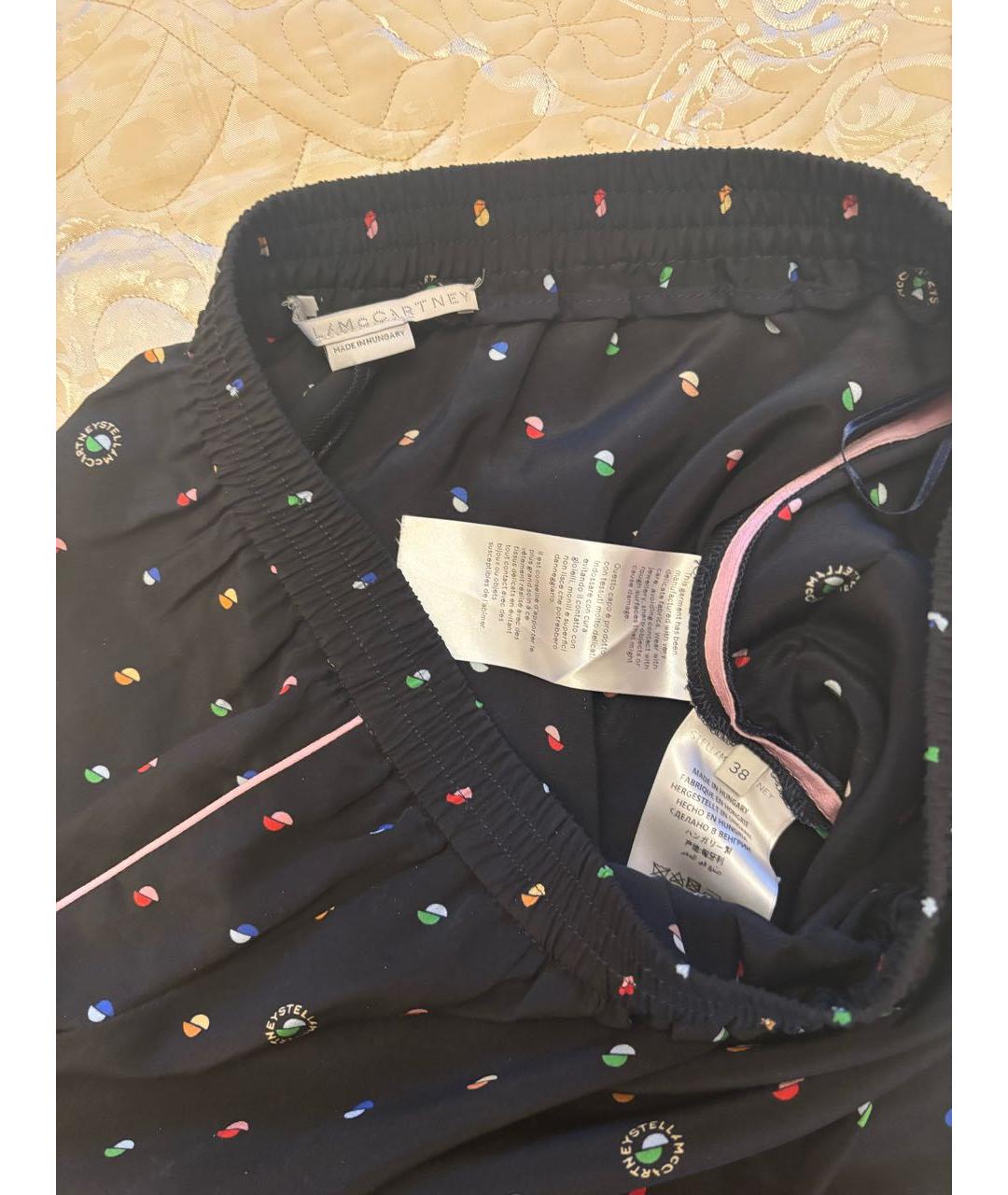 STELLA MCCARTNEY Черный шелковый костюм с брюками, фото 8