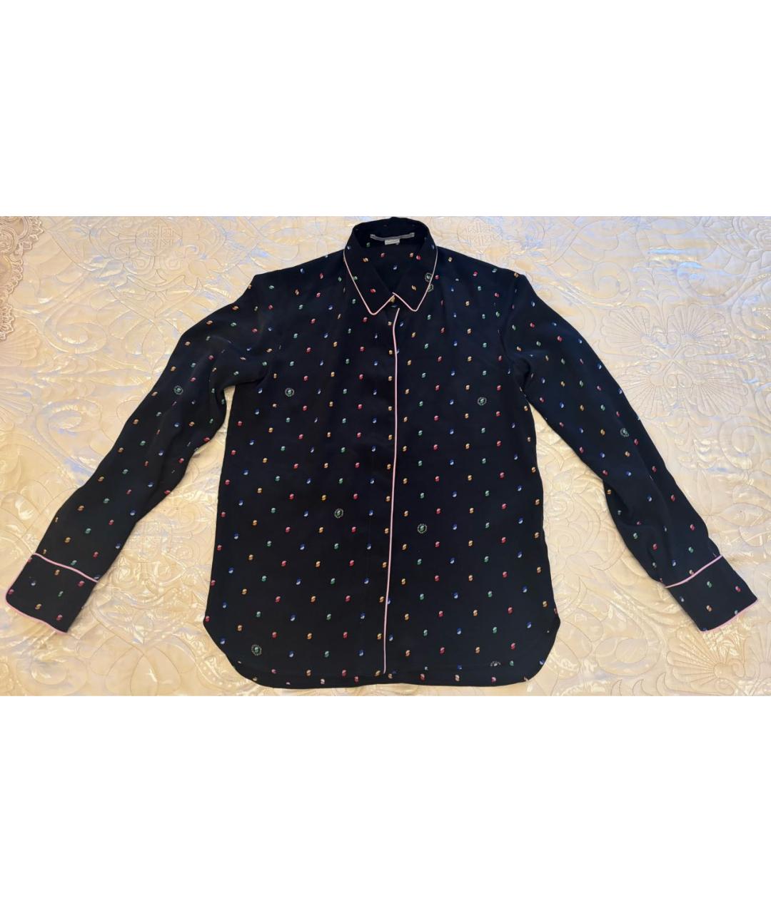 STELLA MCCARTNEY Черный шелковый костюм с брюками, фото 2