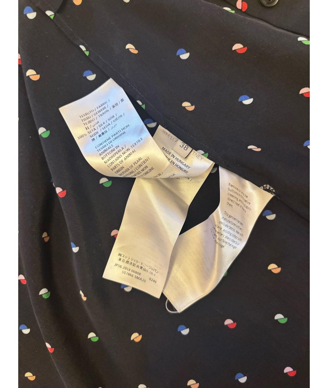 STELLA MCCARTNEY Черный шелковый костюм с брюками, фото 4