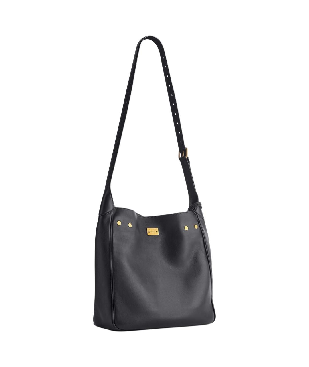 BALENCIAGA Черная кожаная сумка тоут, фото 3