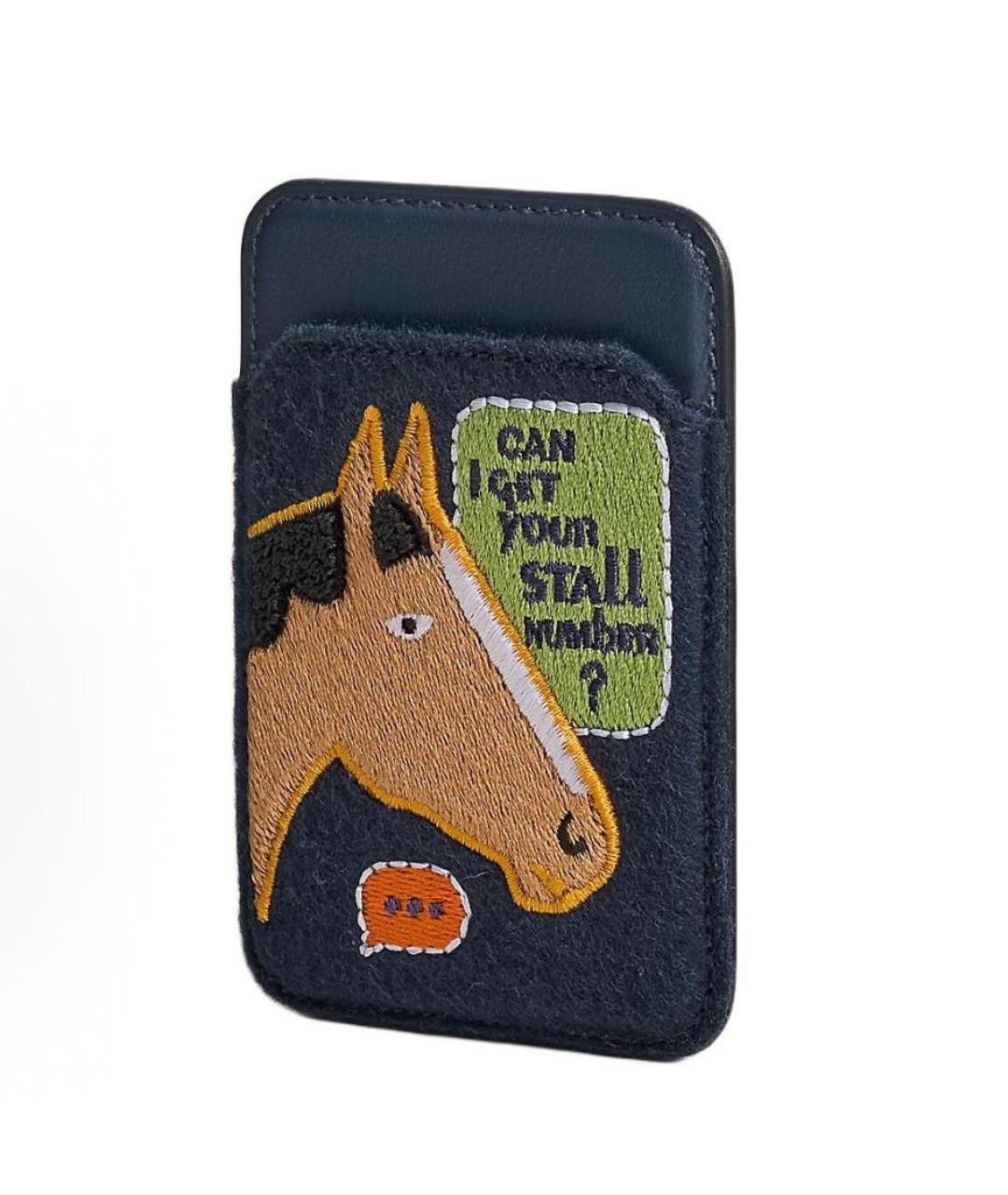 HERMES Темно-синий кожаный кардхолдер, фото 2