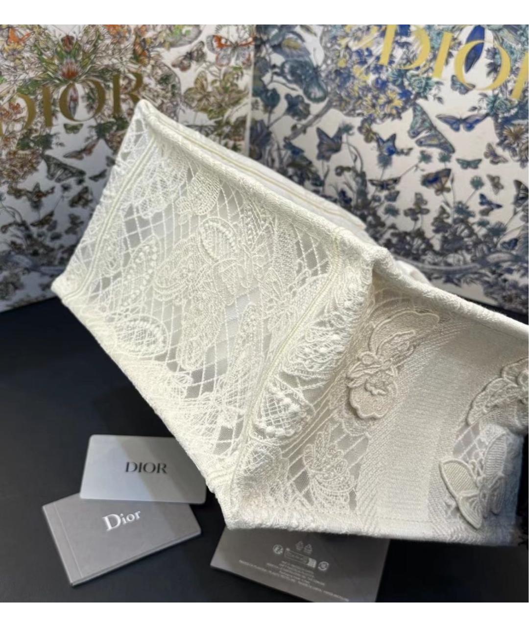 CHRISTIAN DIOR Белая сумка тоут, фото 8