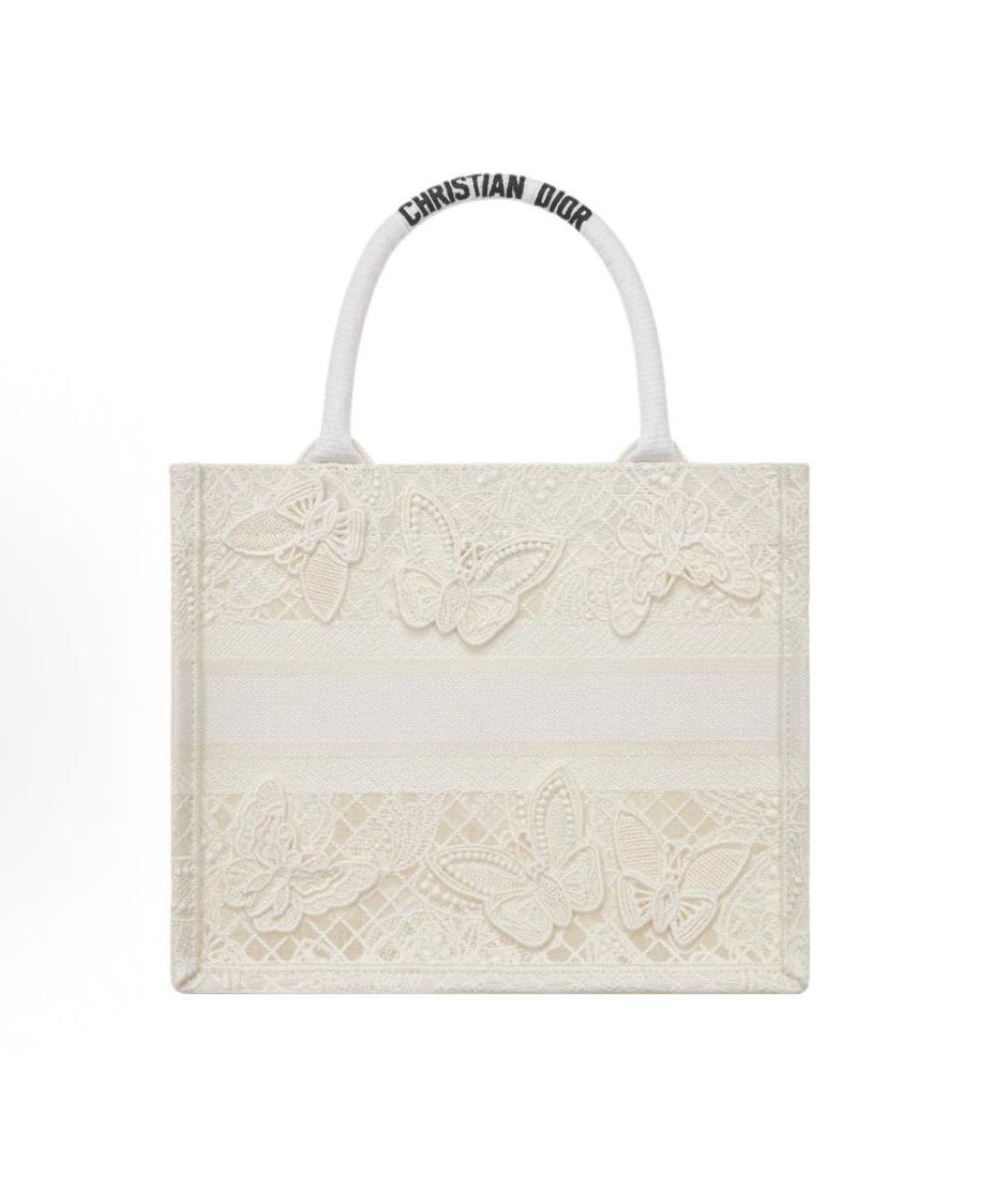 CHRISTIAN DIOR Белая сумка тоут, фото 3