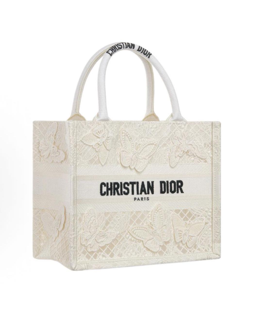 CHRISTIAN DIOR Белая сумка тоут, фото 2