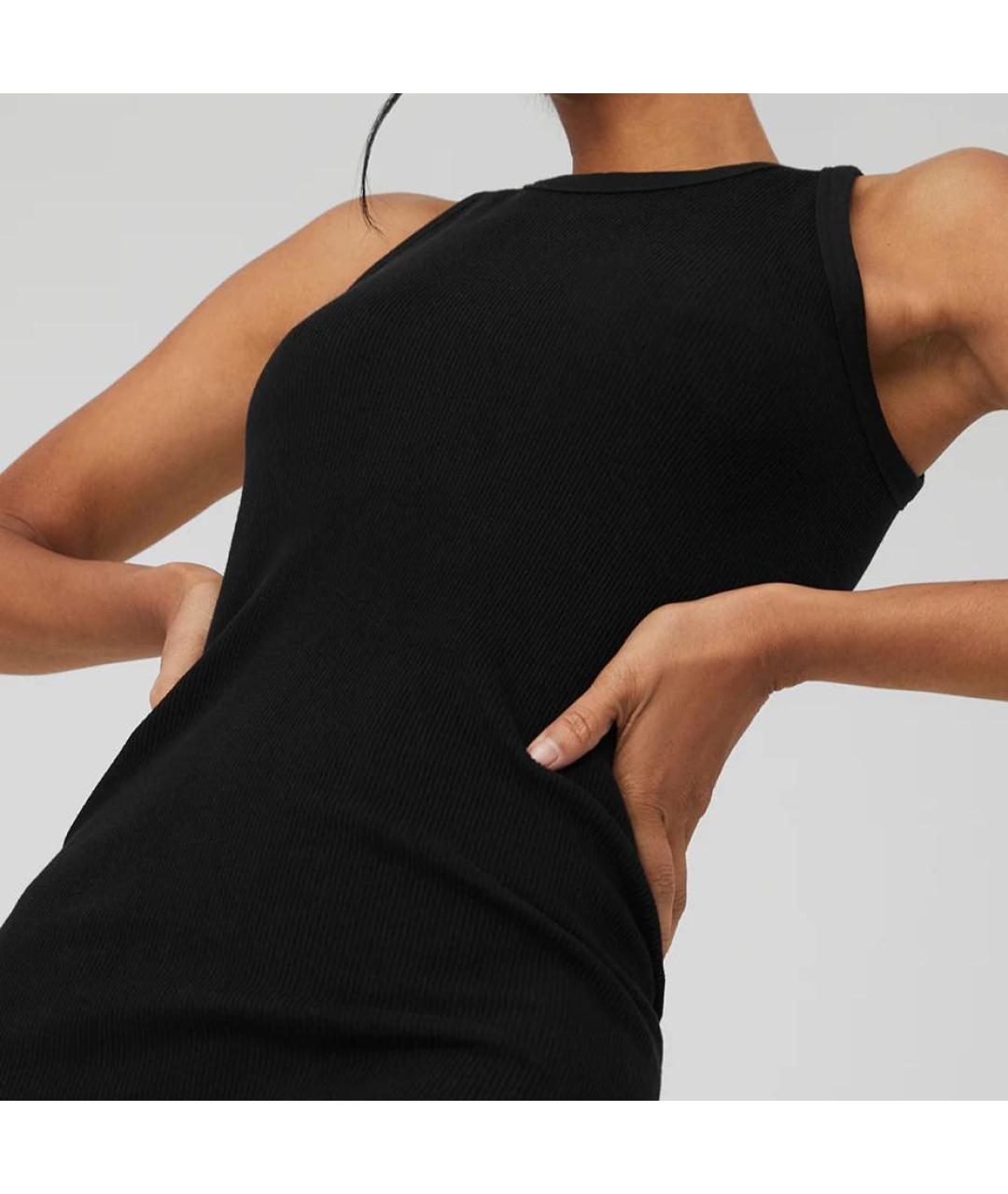 ALO YOGA Черное повседневное платье, фото 4