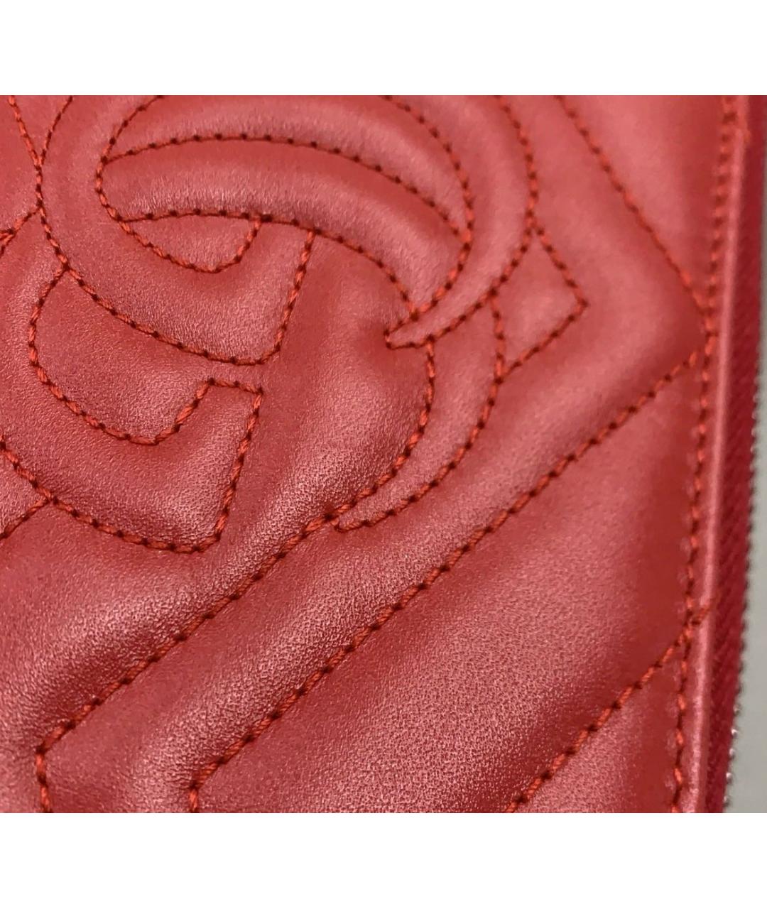 GUCCI Красный кожаный кошелек, фото 7