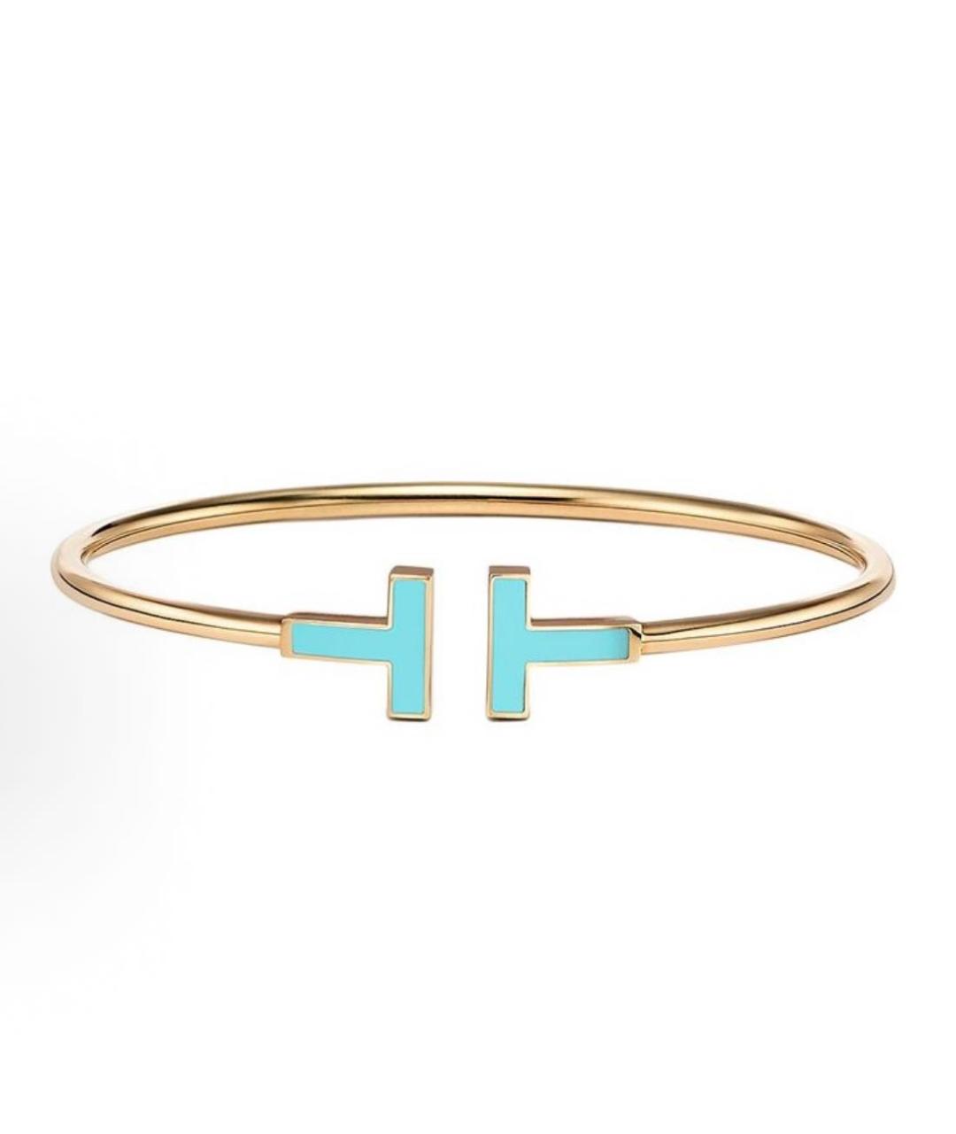 TIFFANY&CO Бирюзовый браслет из желтого золота, фото 7