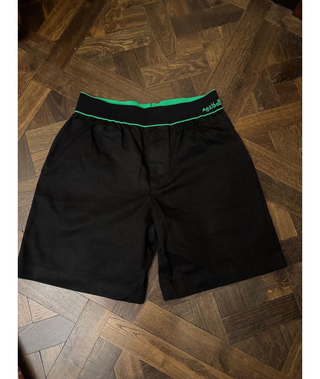 BOTTEGA VENETA Черные хлопковые шорты, фото 4