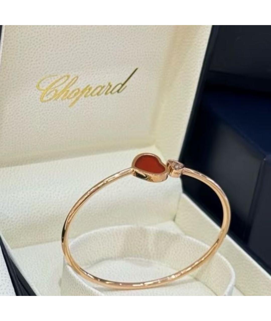 CHOPARD Красный браслет из розового золота, фото 3
