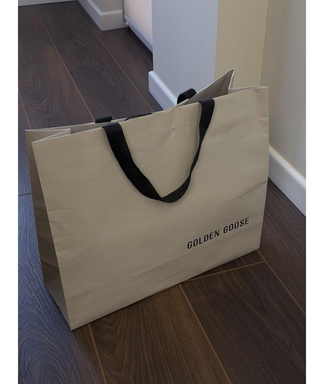 GOLDEN GOOSE DELUXE BRAND Белые кожаные низкие кроссовки / кеды, фото 7