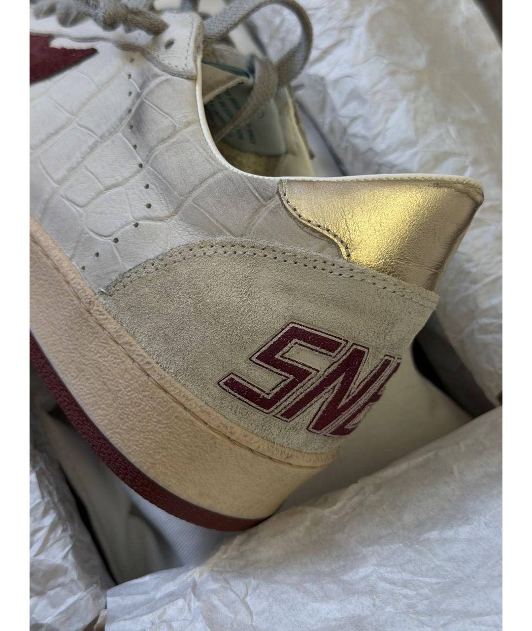 GOLDEN GOOSE DELUXE BRAND Белые кожаные низкие кроссовки / кеды, фото 8