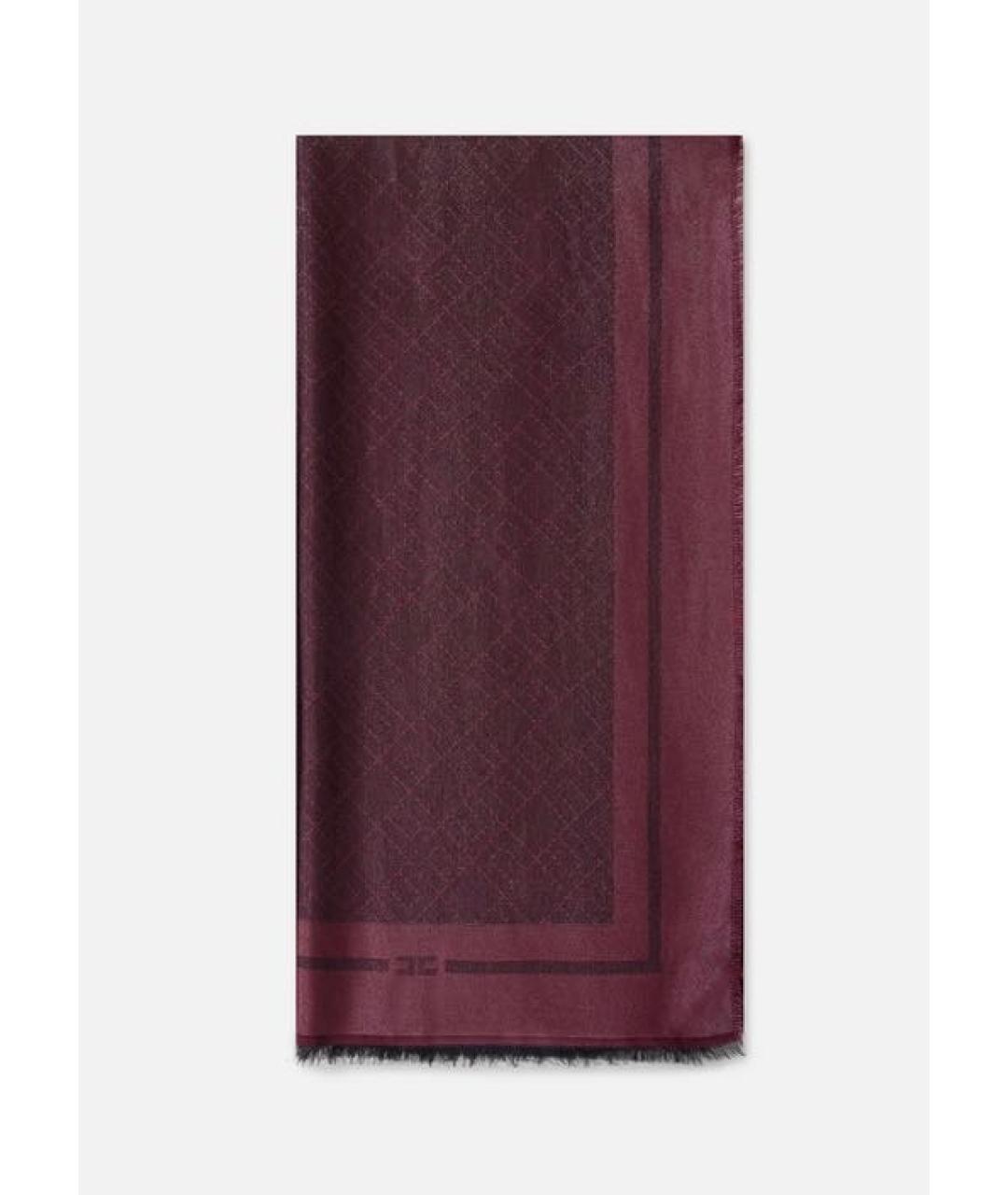 ELISABETTA FRANCHI Бордовый платок, фото 3